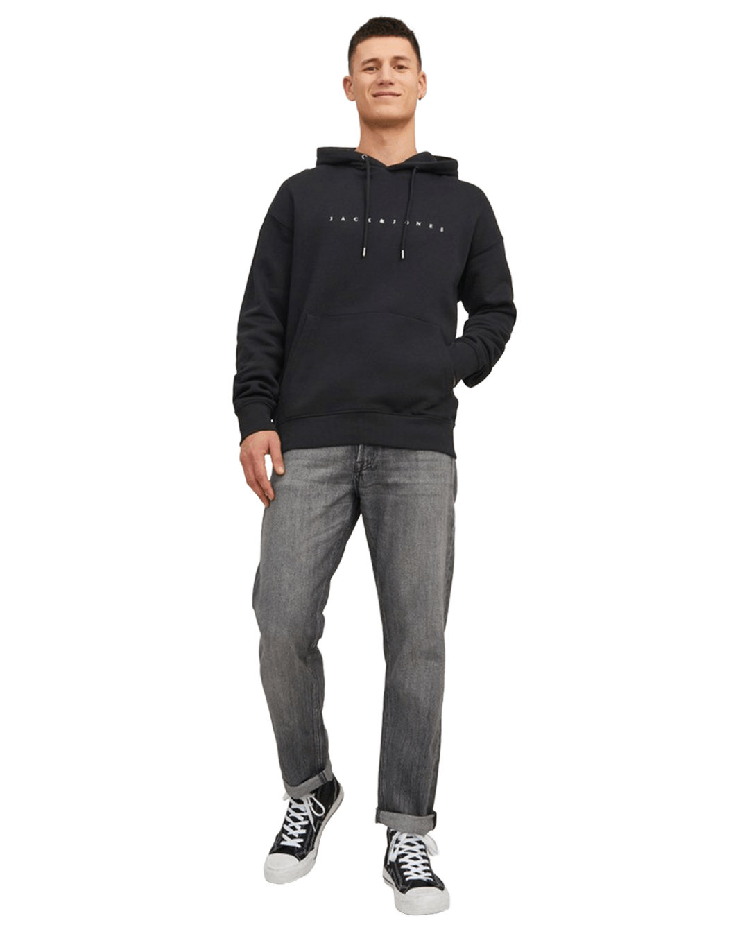 Jack & Jones Jumpers Jack & Jones Black Star Hoodie