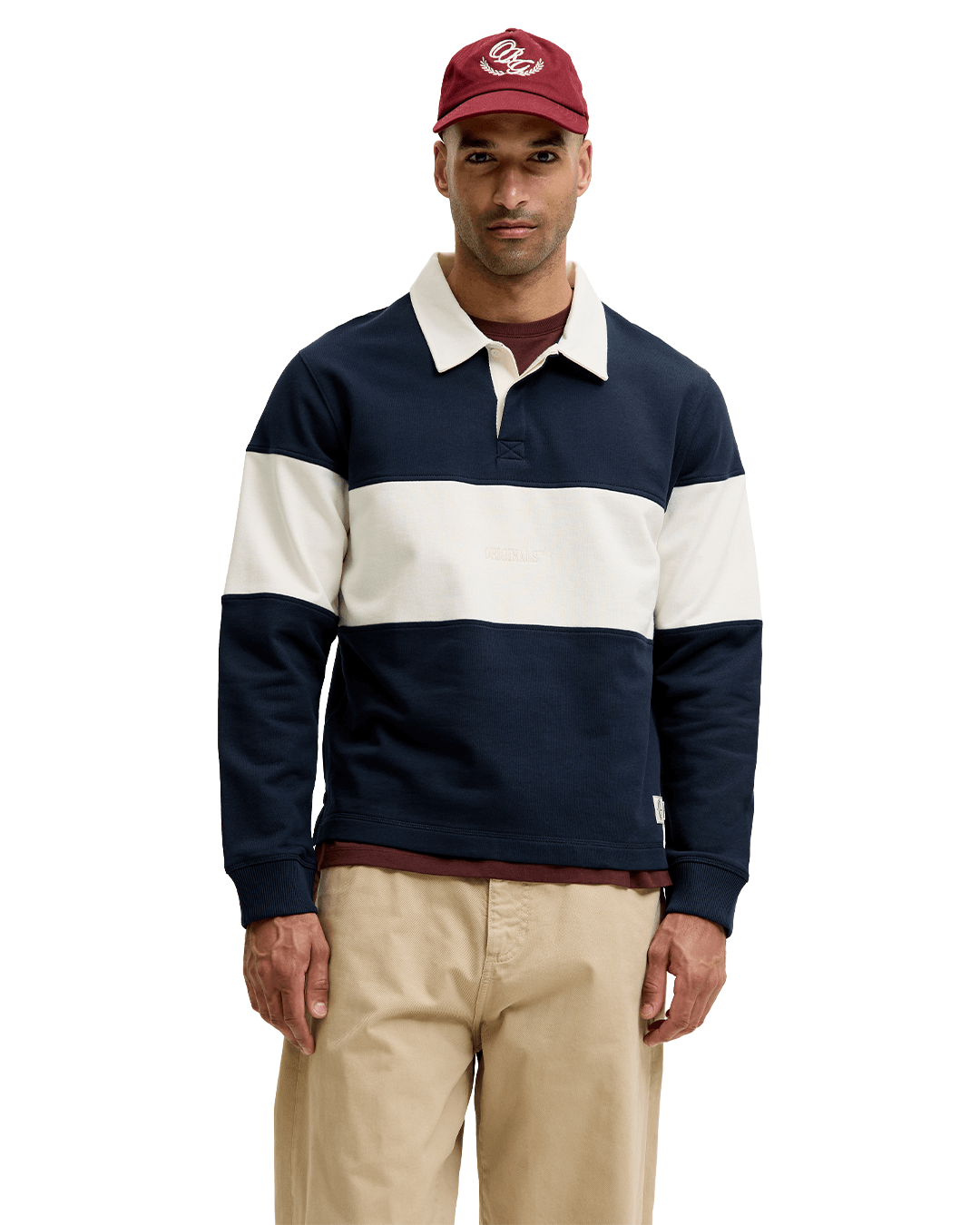 Jack & Jones Jumpers Jack & Jones Blue Frederiksberg Colour Block Sweatshirt