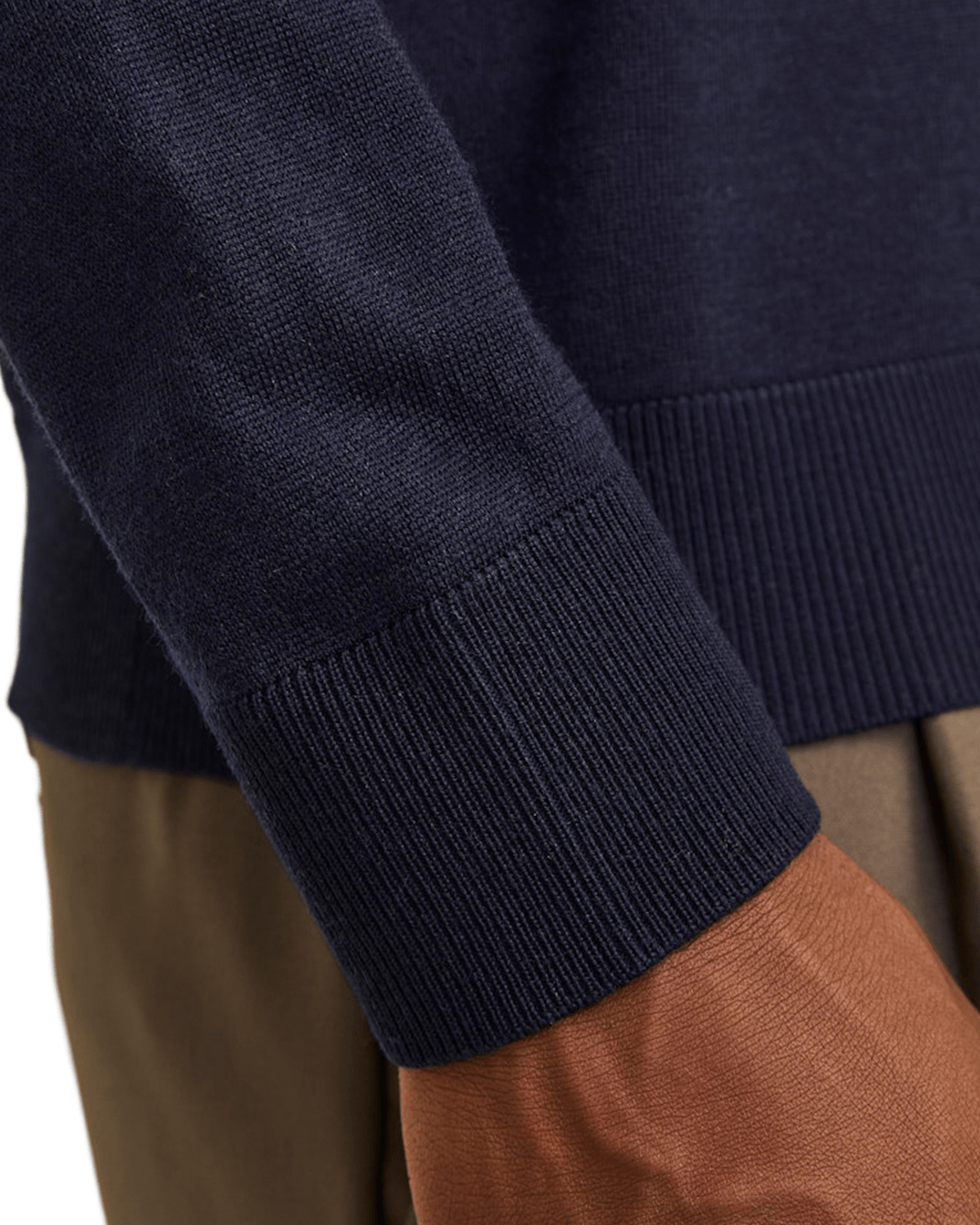 Jack & Jones Jumpers Jack & Jones Blue Milano Stitch Crew Neck Jumper