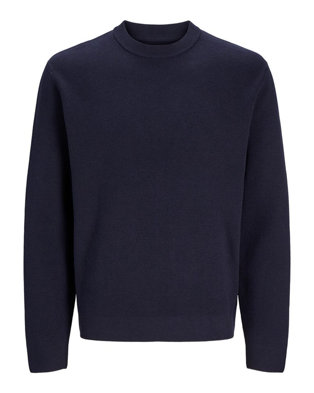 Jack & Jones Jumpers Jack & Jones Blue Milano Stitch Crew Neck Jumper