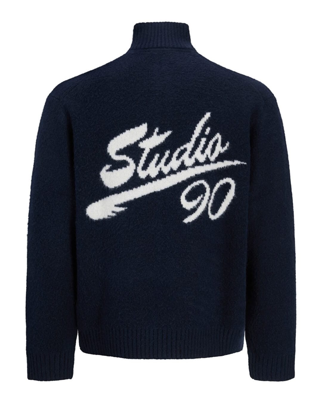 Jack & Jones Jumpers Jack & Jones Blue Montreal Ollie Zip Knit Cardigan