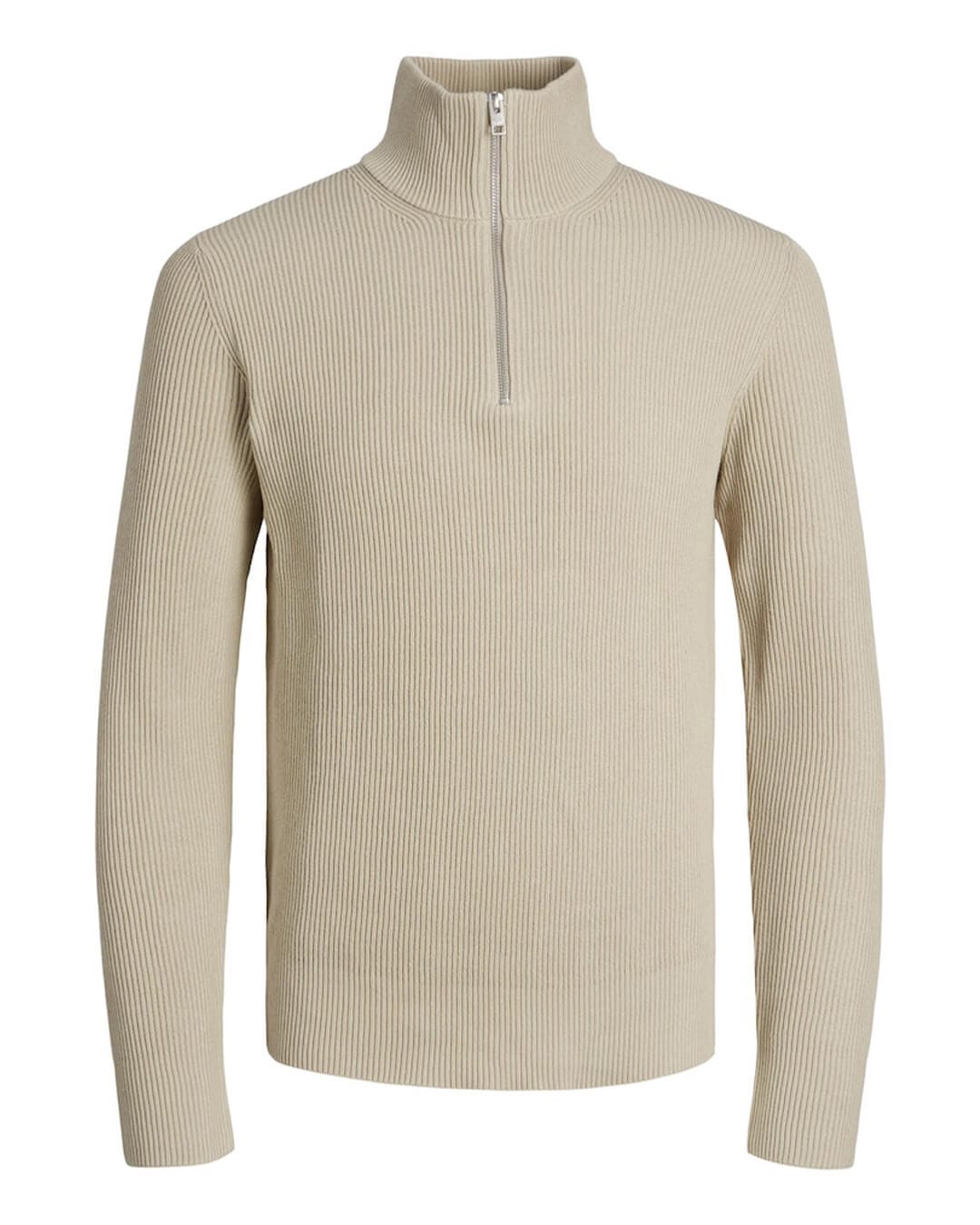 Jack &amp; Jones Jumpers Jack &amp; Jones CreamHalf Zip Jumper