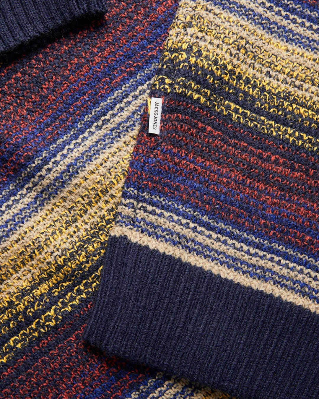 Jack & Jones Jumpers Jack & Jones Gradient Orange Crew Neck Jumper