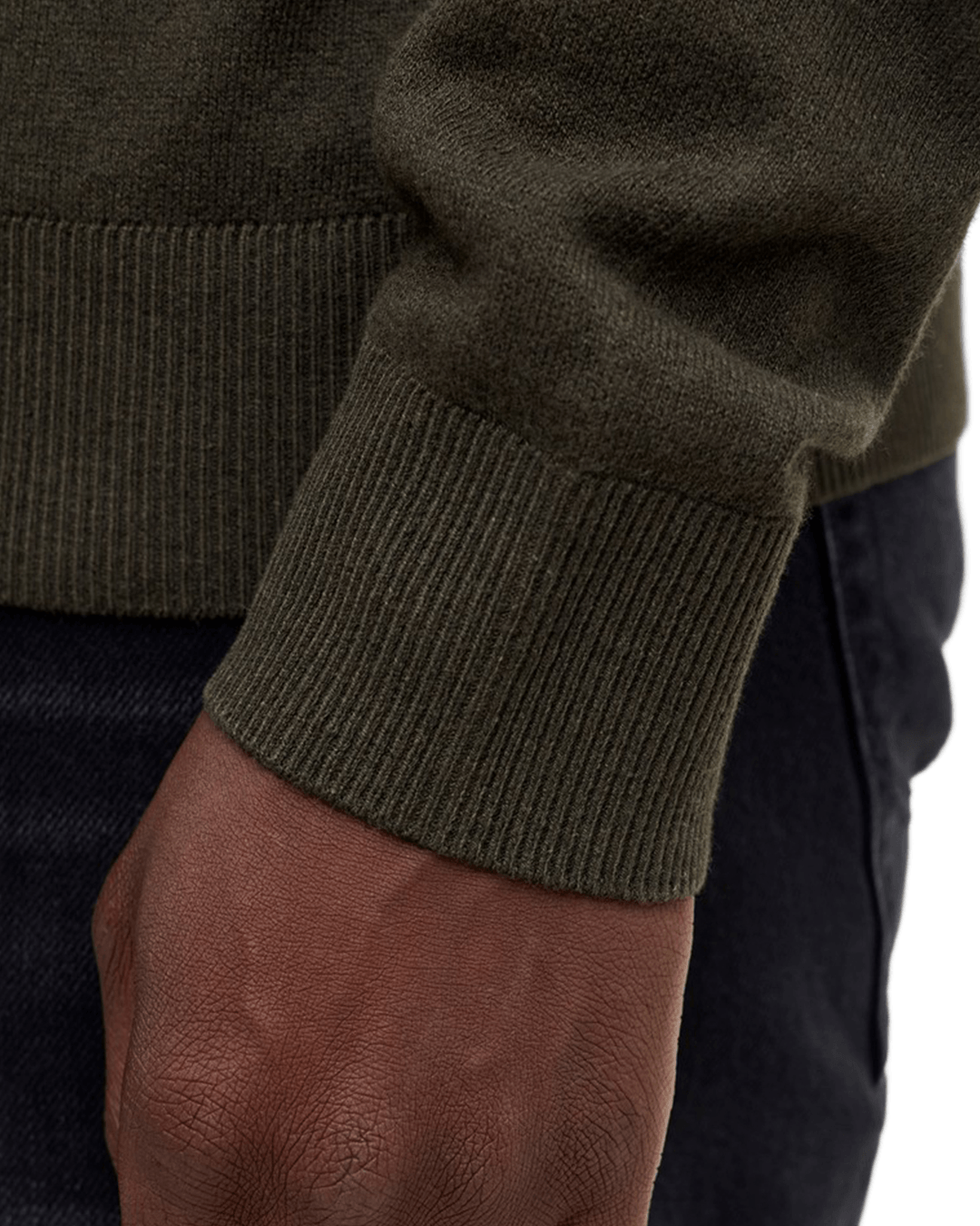 Jack & Jones Jumpers Jack & Jones Green Emil Knit Half-Zip Jumper