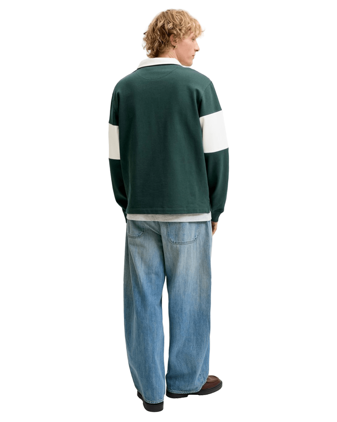 Jack & Jones Jumpers Jack & Jones Green Frederiksberg Colour Block Sweatshirt