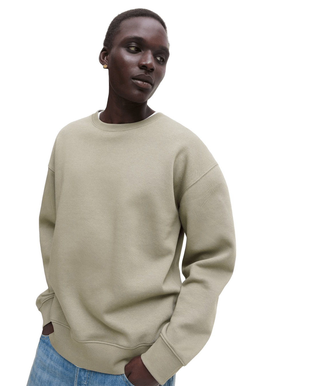 Jack & Jones Jumpers Jack & Jones Grey Ace Crew Neck Sweatshirt