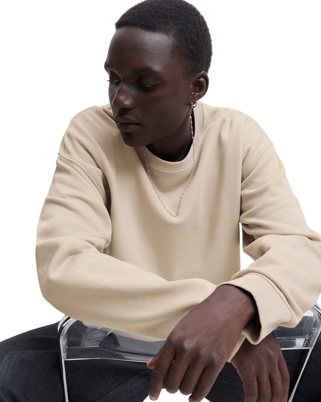 Jack & Jones Jumpers Jack & Jones Grey Ace Crew Neck Sweatshirt