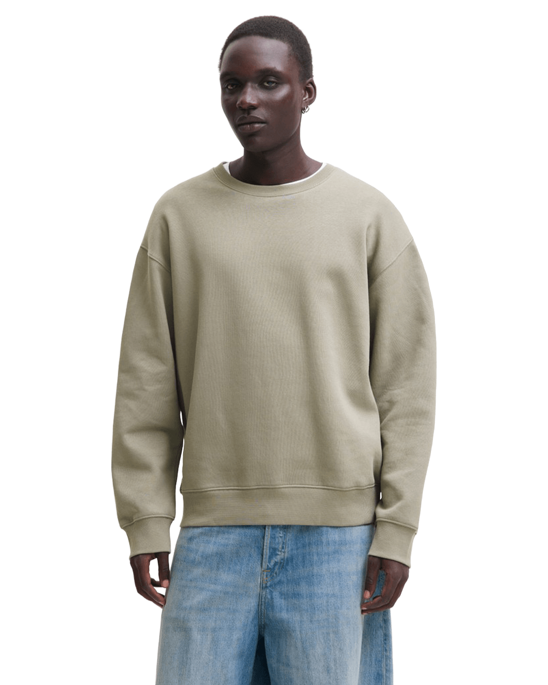 Jack & Jones Jumpers Jack & Jones Grey Ace Crew Neck Sweatshirt