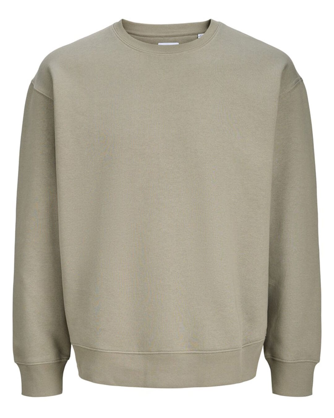 Jack & Jones Jumpers Jack & Jones Grey Ace Crew Neck Sweatshirt