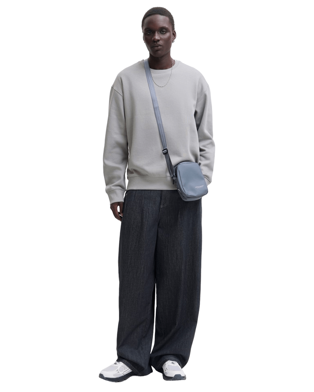 Jack & Jones Jumpers Jack & Jones Grey Ace Crew Neck Sweatshirt