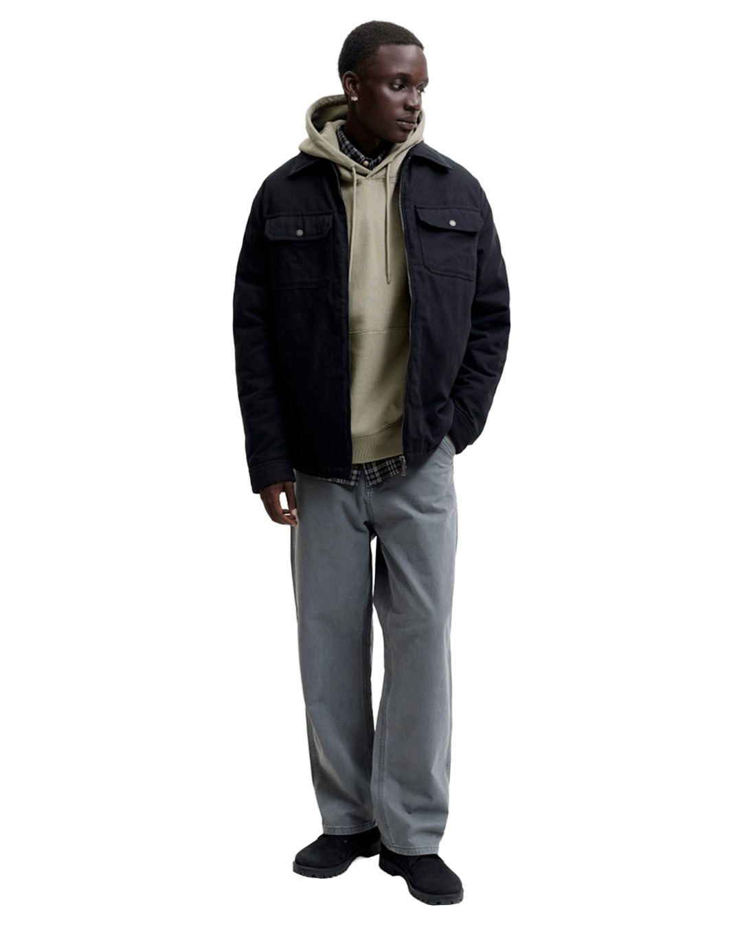 Jack & Jones Jumpers Jack & Jones Grey Ace Hoodie