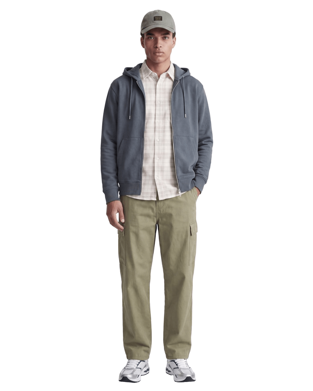 Jack & Jones Jumpers Jack & Jones Grey Ace Zip Hoodie