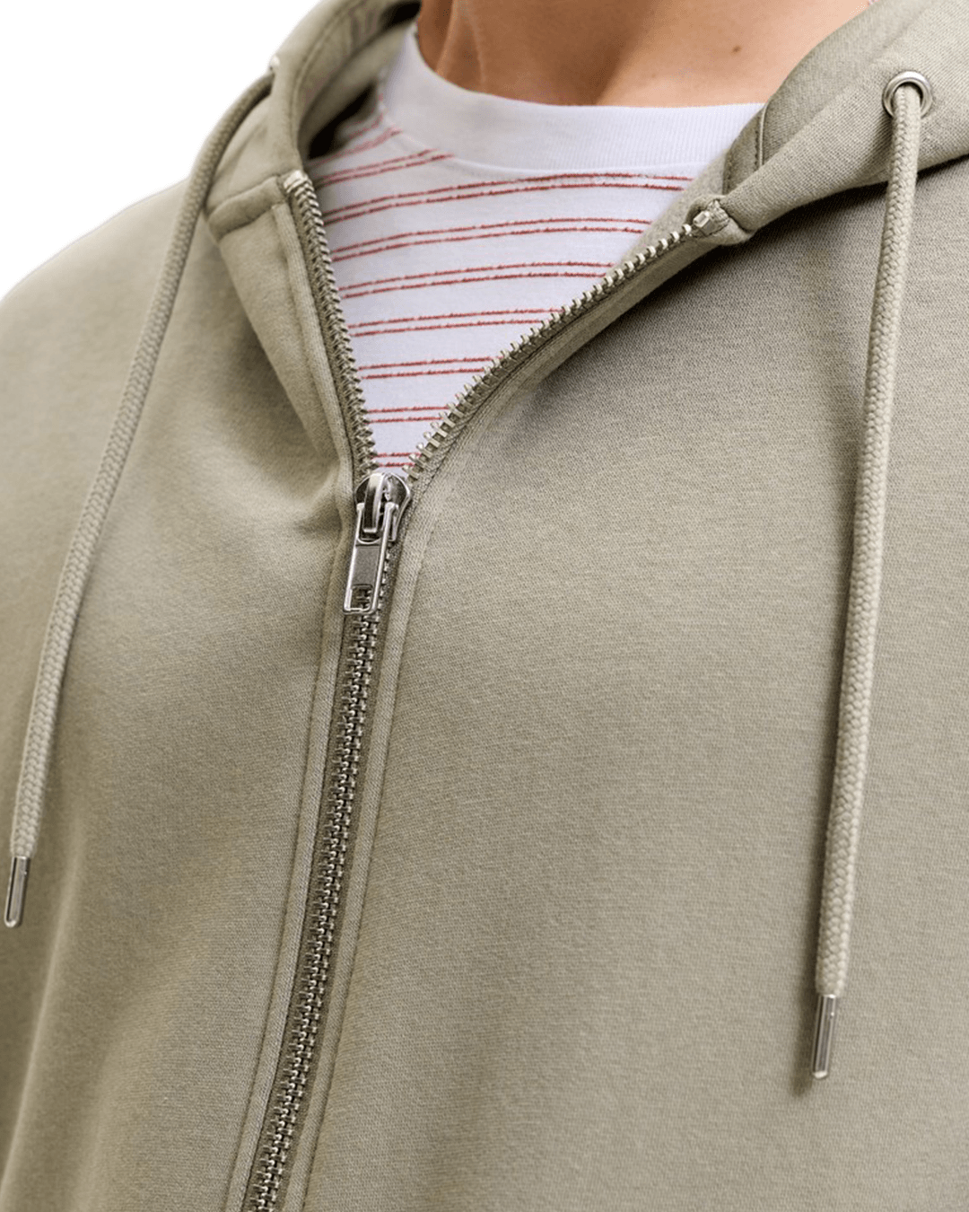 Jack & Jones Jumpers Jack & Jones Grey Ace Zip Hoodie