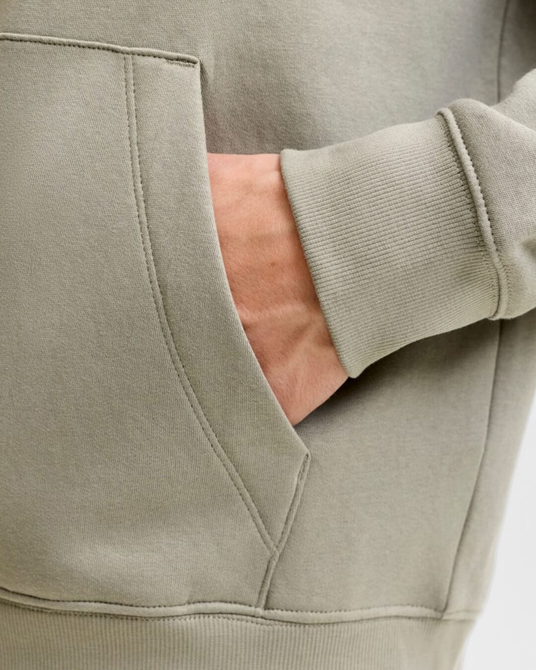 Jack & Jones Jumpers Jack & Jones Grey Ace Zip Hoodie