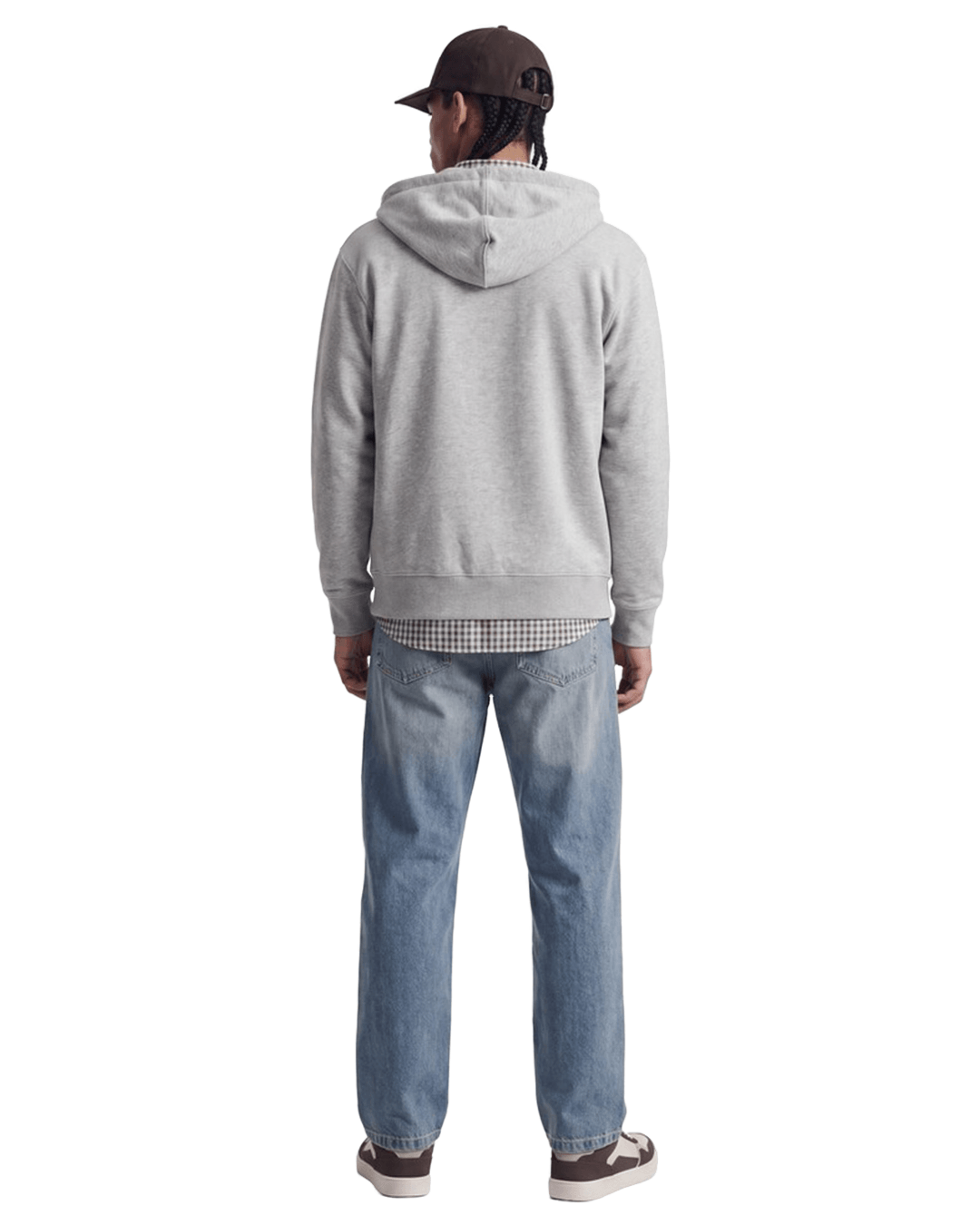 Jack & Jones Jumpers Jack & Jones Grey Ace Zip Hoodie