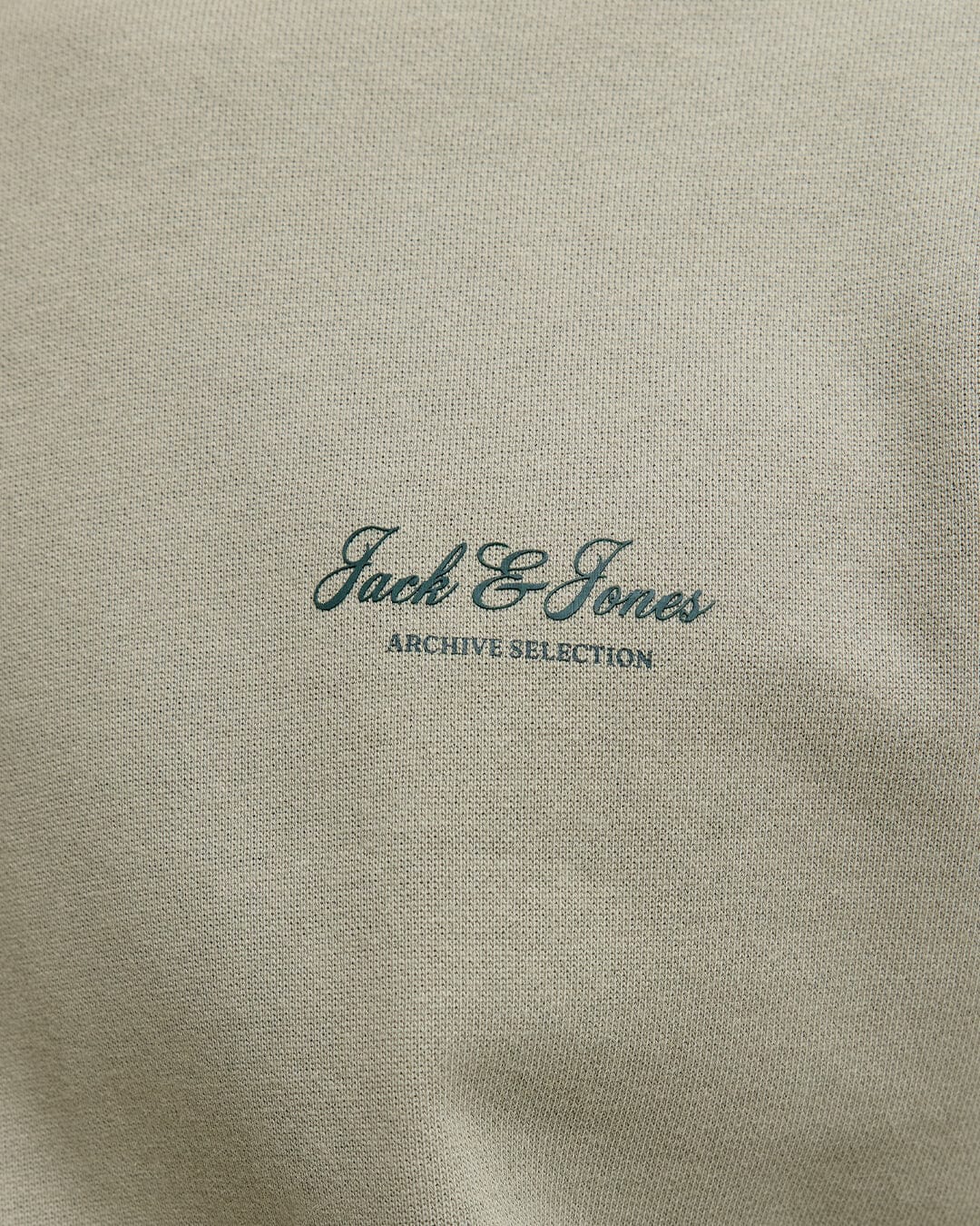 Jack & Jones Jumpers Jack & Jones Grey Archive Graphic Crew Neck Sweatshirt