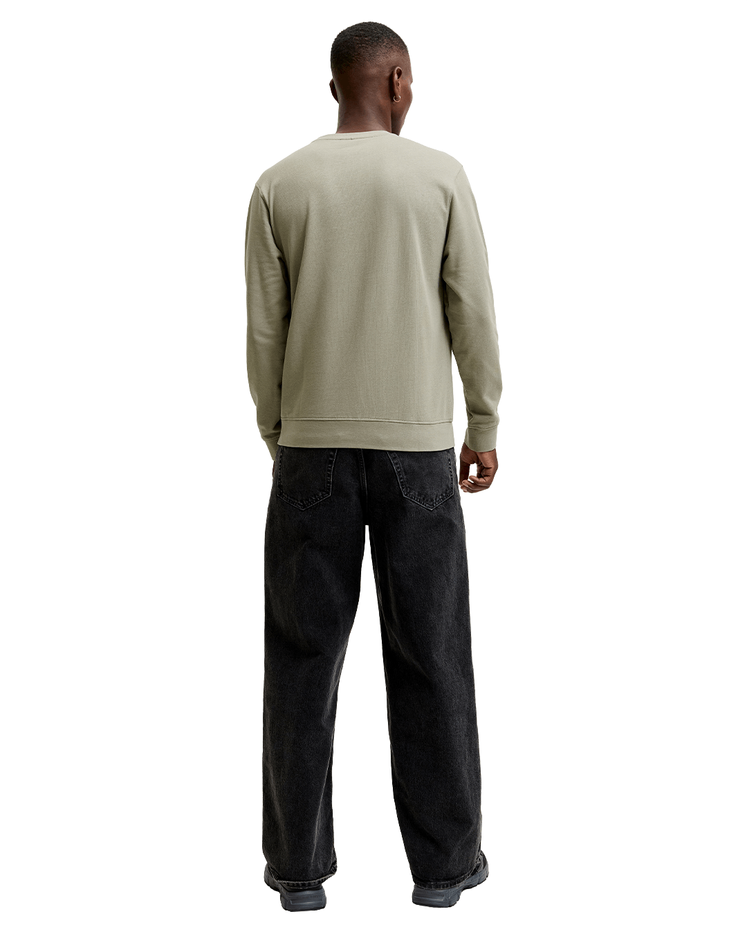 Jack & Jones Jumpers Jack & Jones Grey Archive Graphic Crew Neck Sweatshirt