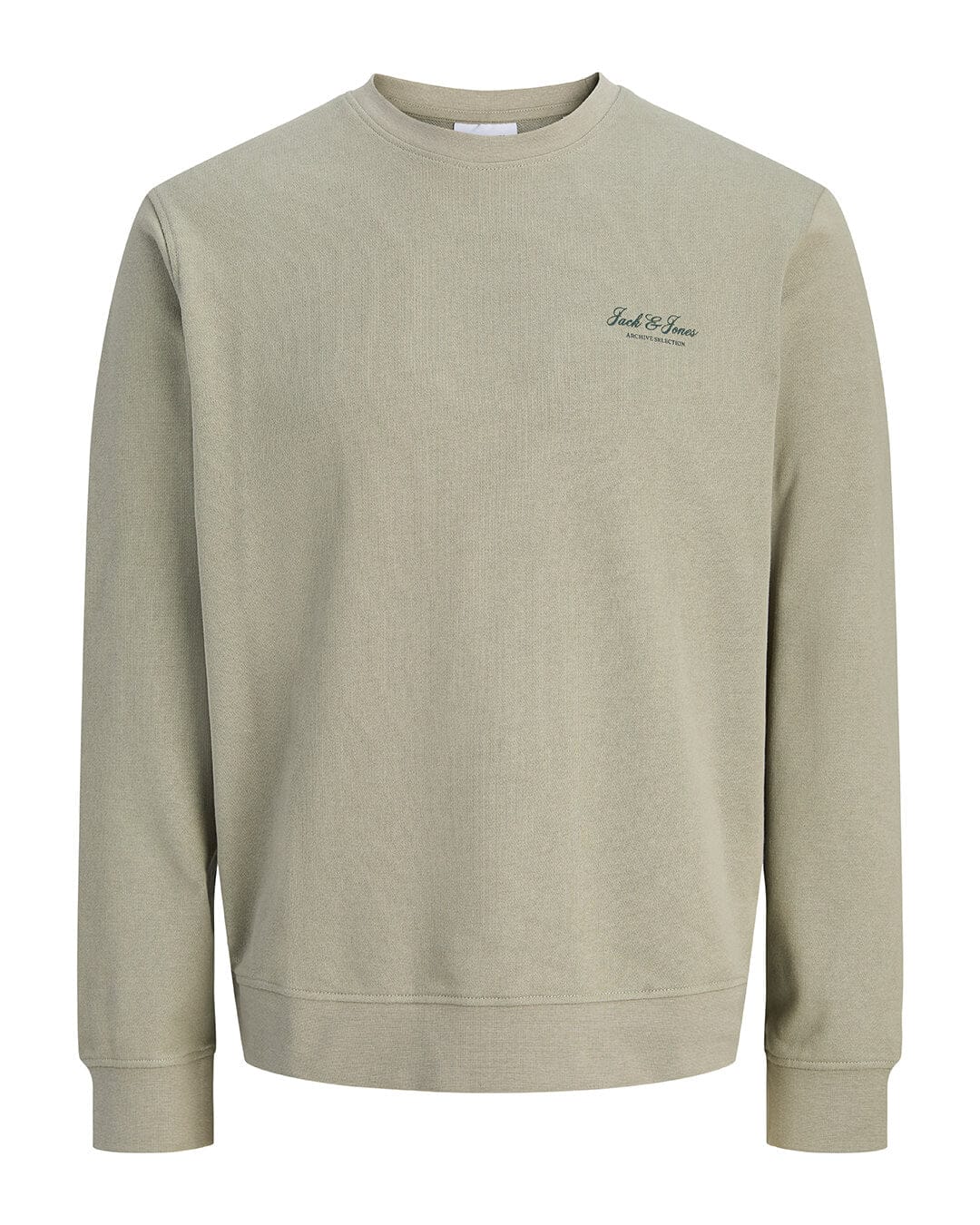 Jack & Jones Jumpers Jack & Jones Grey Archive Graphic Crew Neck Sweatshirt