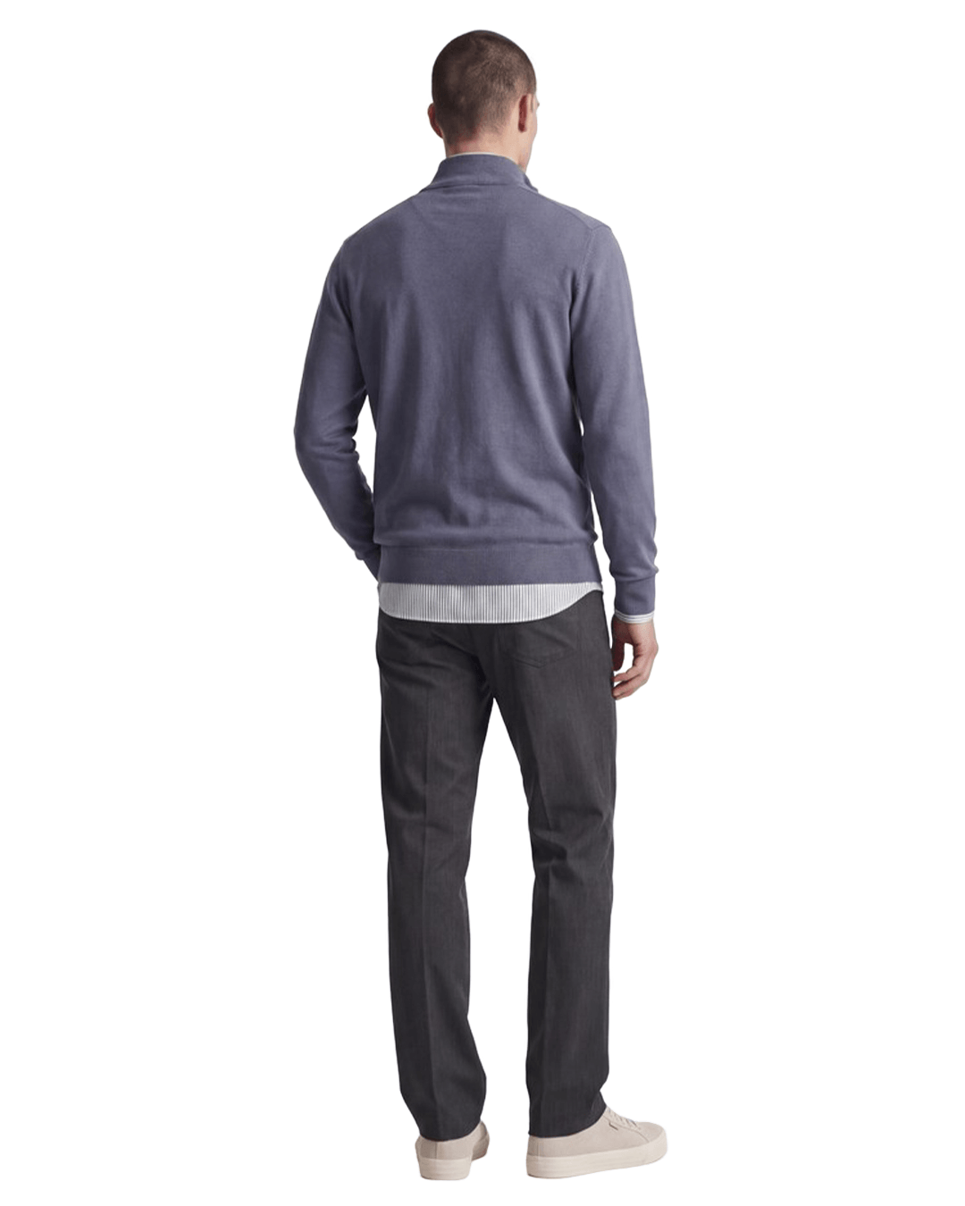 Jack & Jones Jumpers Jack & Jones Grey Emil Knit Half-Zip Jumper