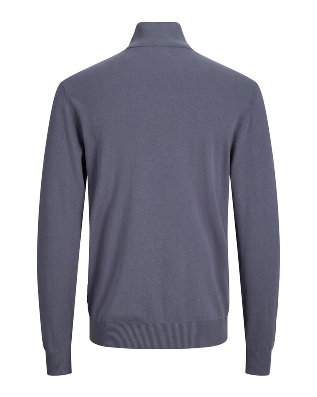 Jack & Jones Jumpers Jack & Jones Grey Emil Knit Half-Zip Jumper