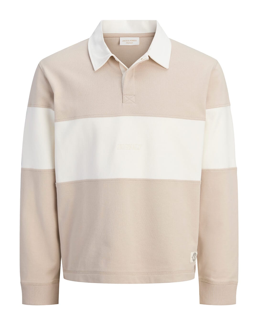 Jack & Jones Jumpers Jack & Jones Grey Frederiksberg Colour Block Sweatshirt