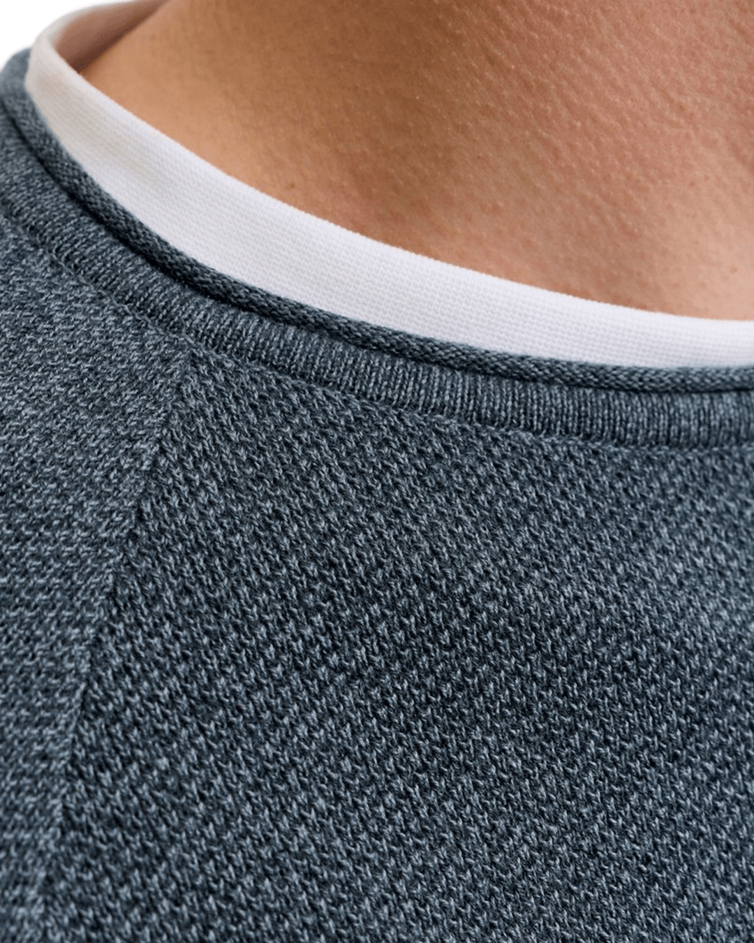 Jack & Jones Jumpers Jack & Jones Grey Hill Knit Crew Neck Jumper