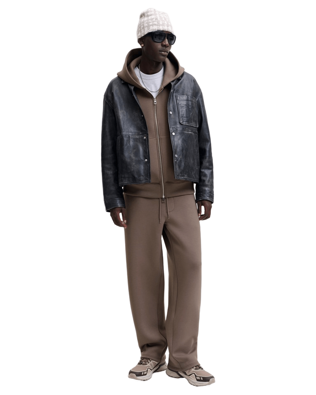 Jack & Jones Jumpers Jack & Jones Grey Legacy Scuba Zip Hoodie