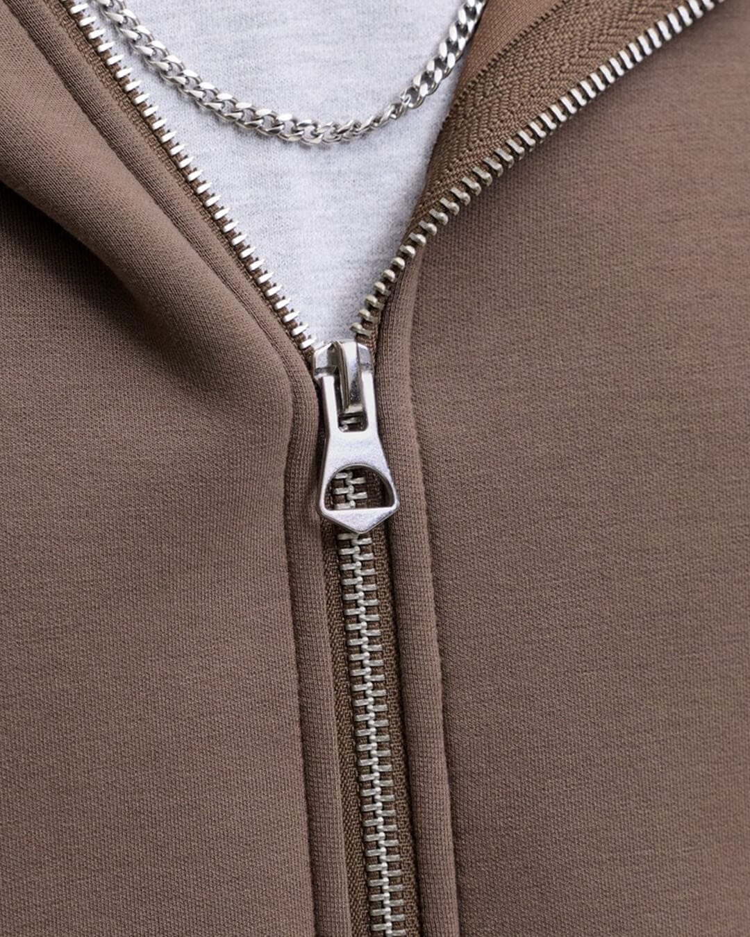 Jack & Jones Jumpers Jack & Jones Grey Legacy Scuba Zip Hoodie