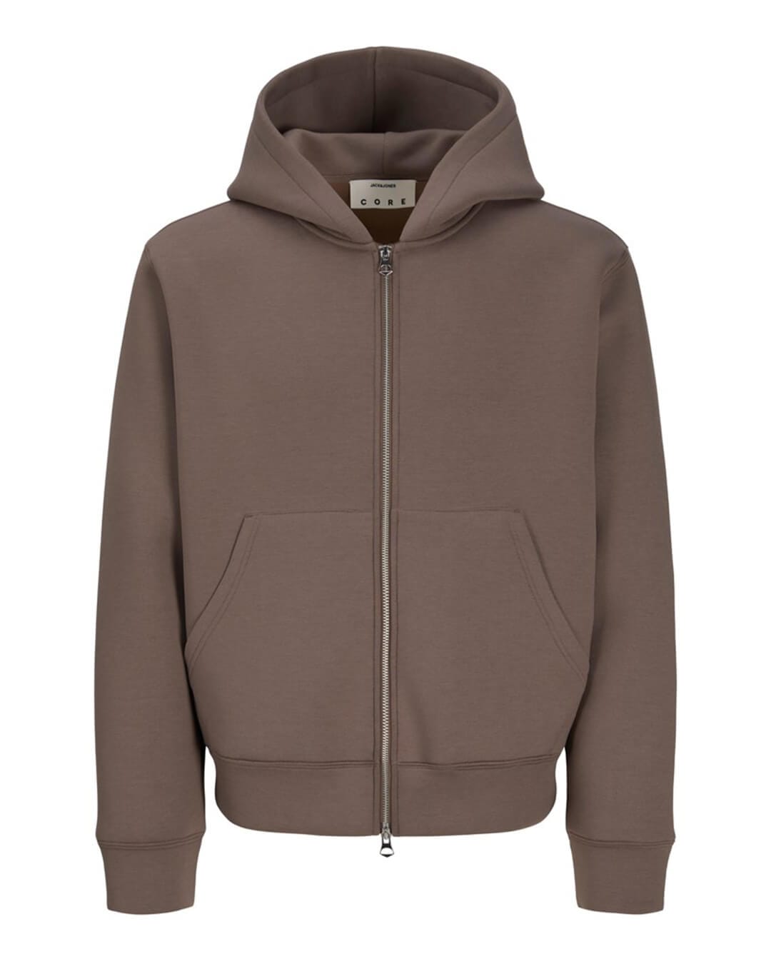 Jack & Jones Jumpers Jack & Jones Grey Legacy Scuba Zip Hoodie