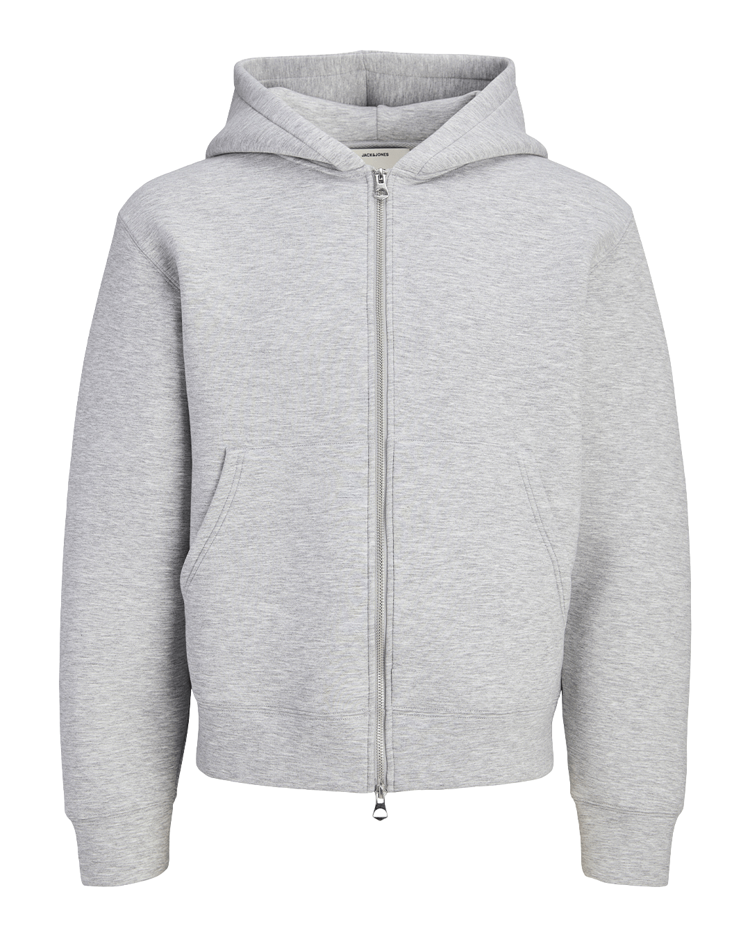 Jack & Jones Jumpers Jack & Jones Grey Legacy Scuba Zip Hoodie