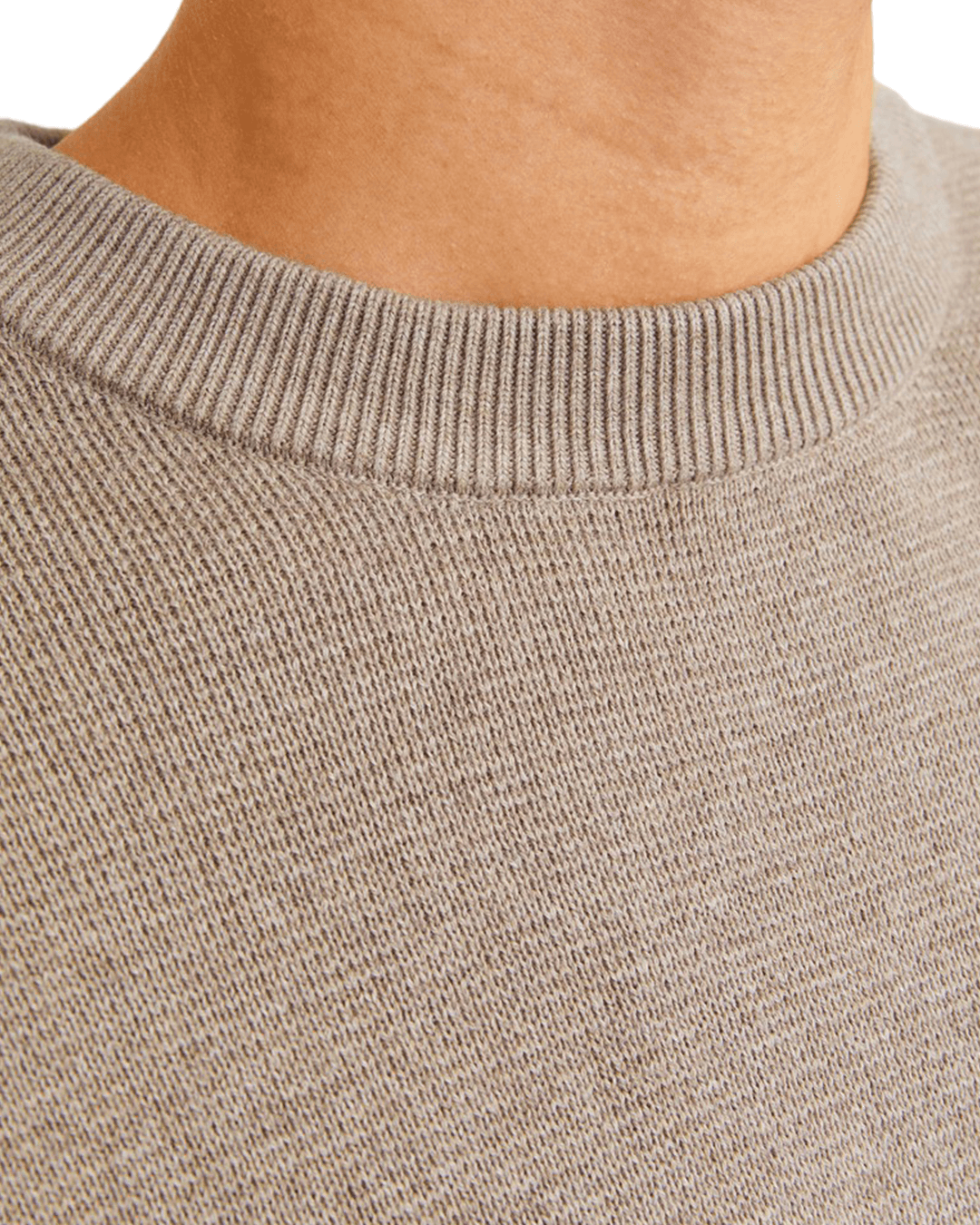 Jack & Jones Jumpers Jack & Jones Grey Milano Stitch Crew Neck Jumper
