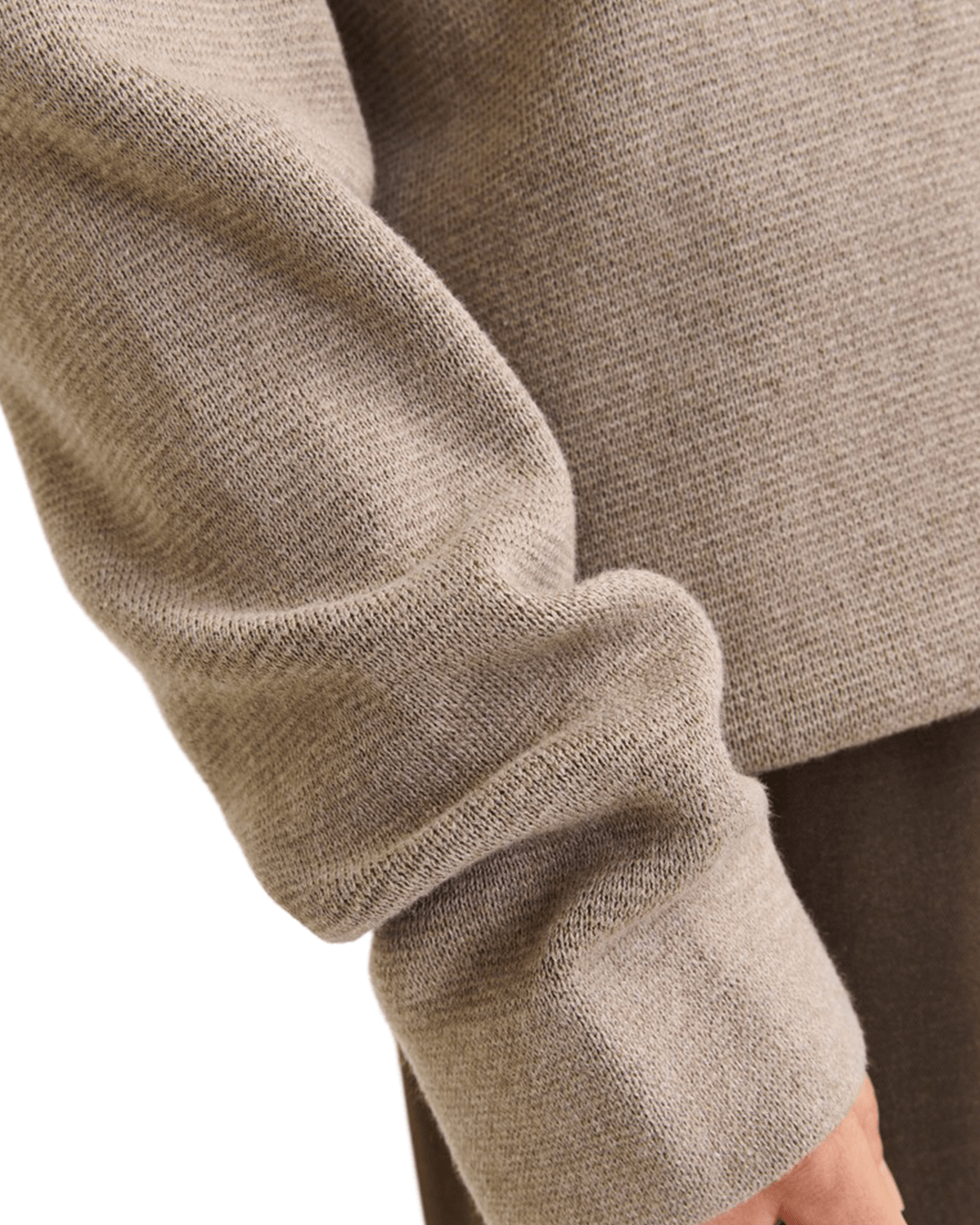 Jack & Jones Jumpers Jack & Jones Grey Milano Stitch Crew Neck Jumper