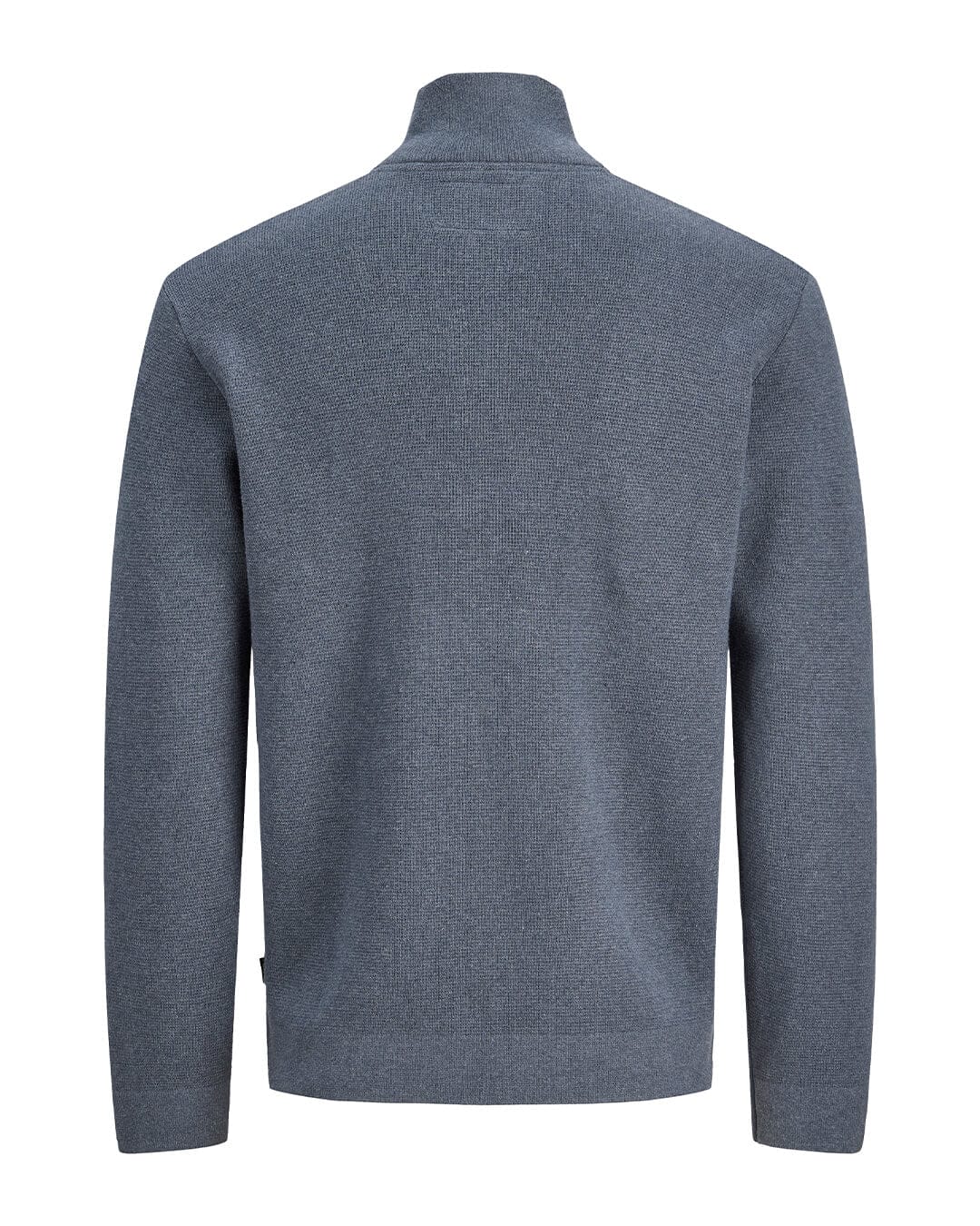 Jack & Jones Jumpers Jack & Jones Grey Milano Stitch Half-Zip Jumper