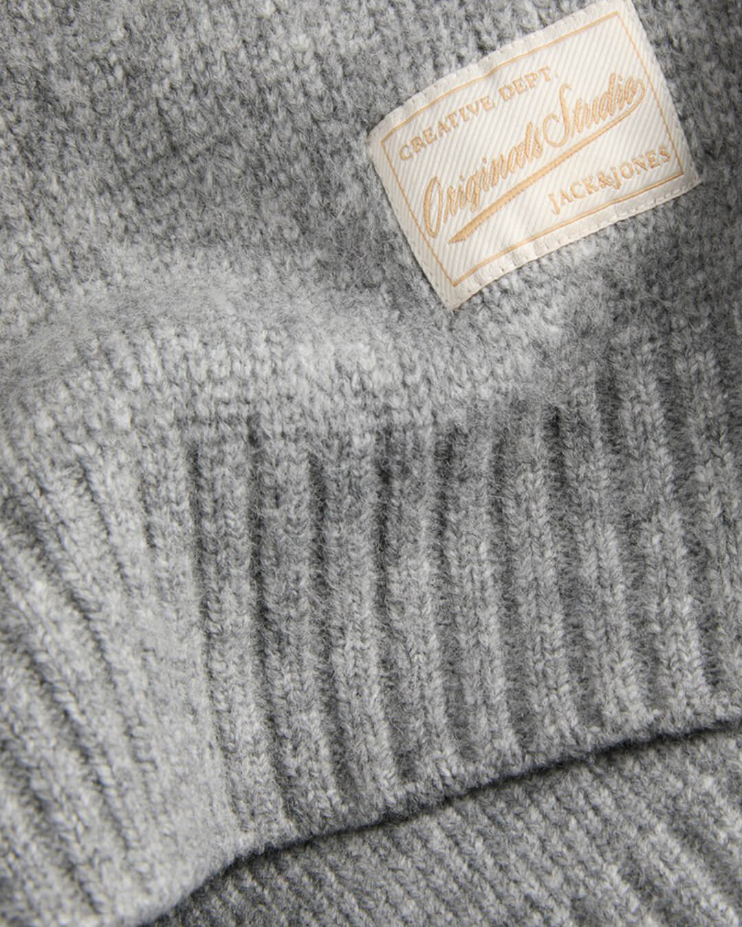 Jack & Jones Jumpers Jack & Jones Grey Montreal Ollie Zip Knit Cardigan