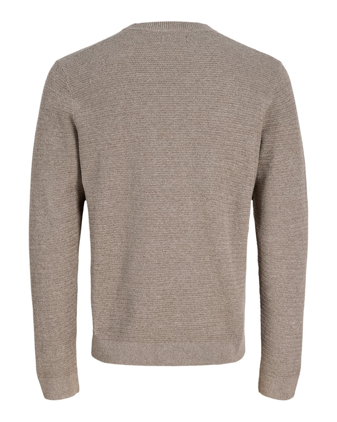 Jack & Jones Jumpers Jack & Jones Grey Riley Knit Crew Neck Jumper