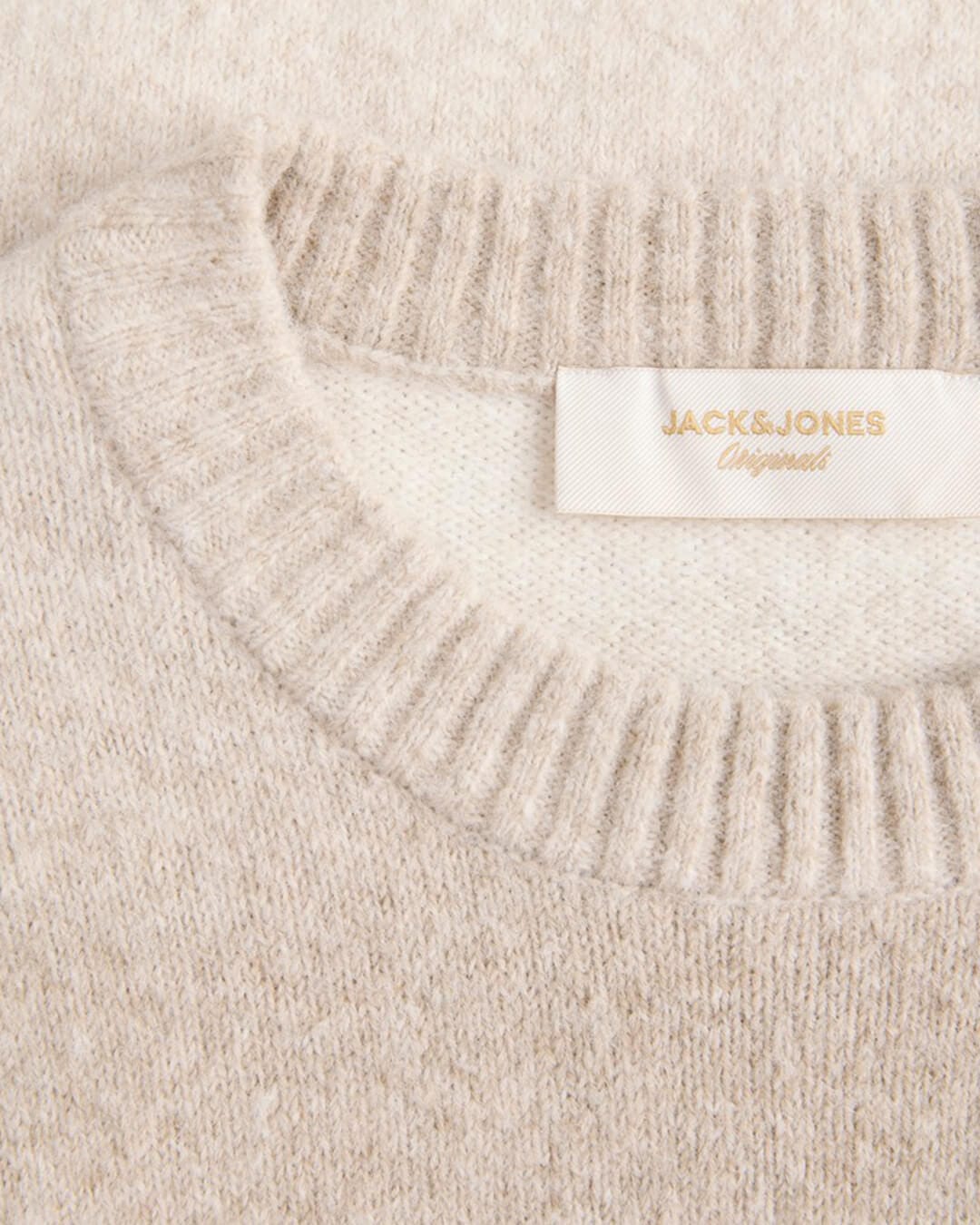 Jack & Jones Jumpers Jack & Jones Grey Toronto Space Dye Crew Neck Jumper