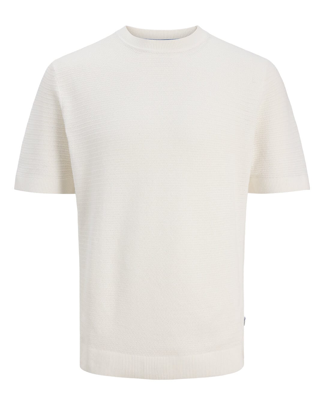 Jack & Jones Jumpers Jack & Jones Jprbluriley Knit Crew Neck Ss Sn Cloud Dancer