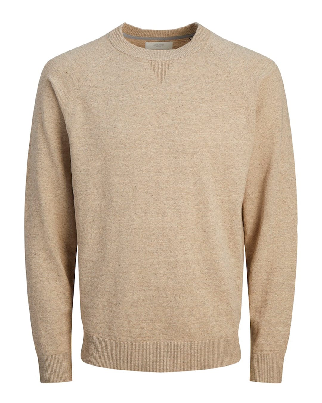 Jack &amp; Jones Jumpers Jack &amp; Jones Miles Beige Crew Neck Jumper