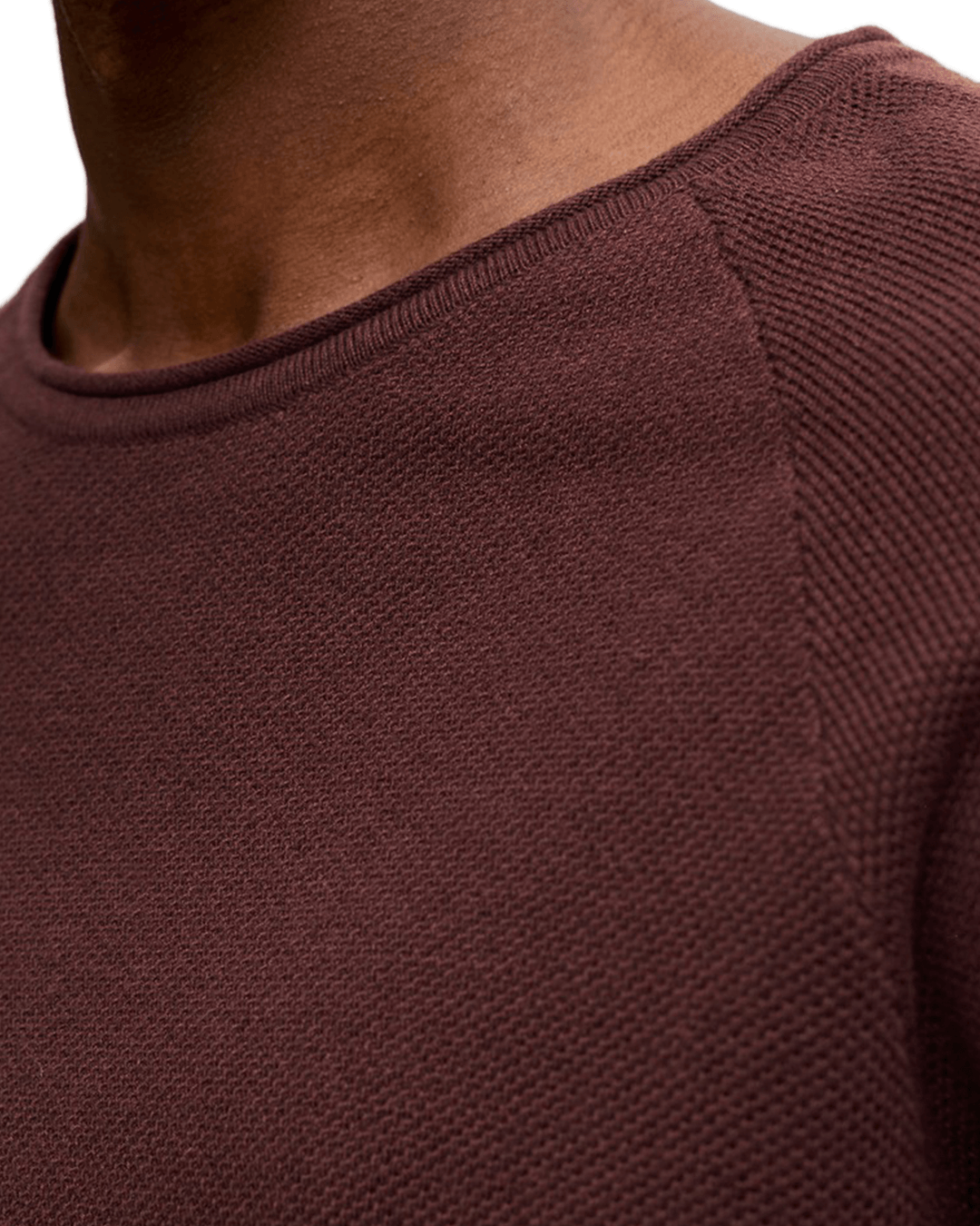 Jack & Jones Jumpers Jack & Jones Purple Hill Knit Crew Neck Jumper