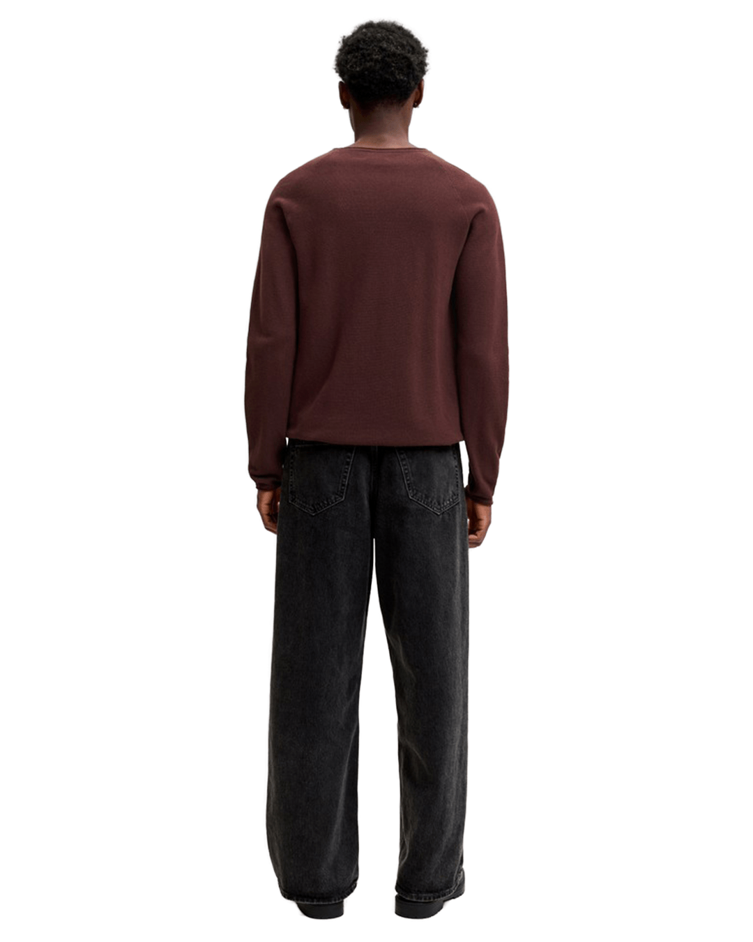 Jack & Jones Jumpers Jack & Jones Purple Hill Knit Crew Neck Jumper