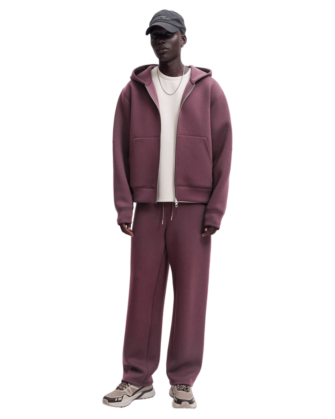 Jack & Jones Jumpers Jack & Jones Red Legacy Scuba Zip Hoodie