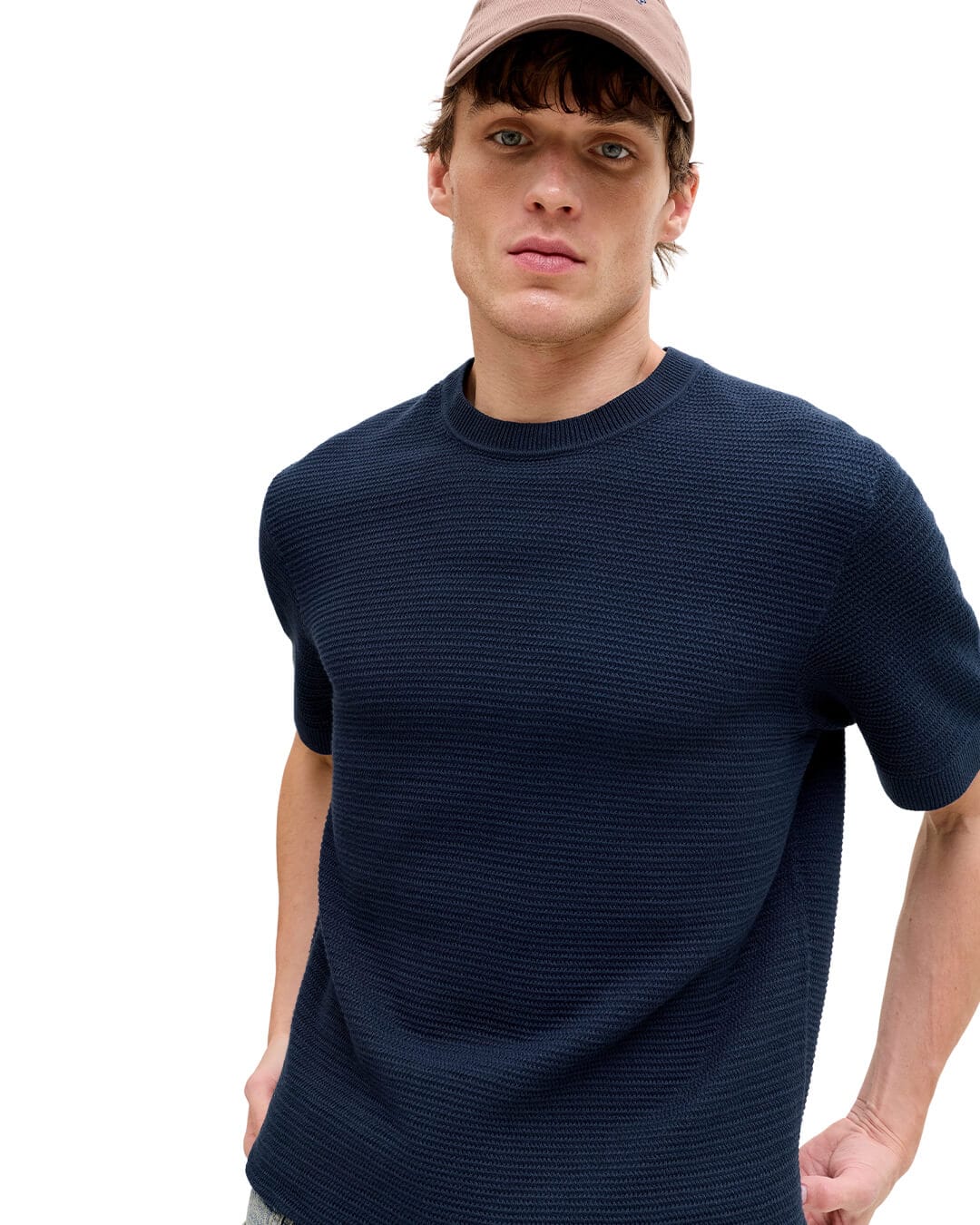 Jack & Jones Jumpers Jack & Jones Sky  Jprbluriley Knit Crew Neck T-shirt