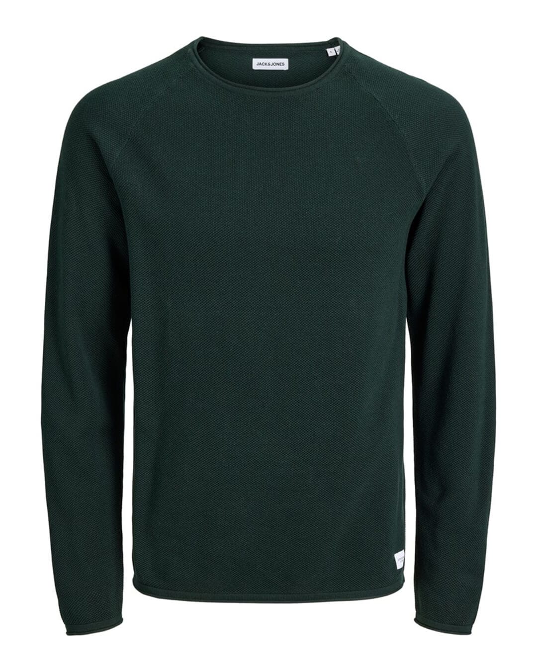Jack & Jones Jumpers Jack & Jones Turquoise Hill Knit Crew Neck Jumper
