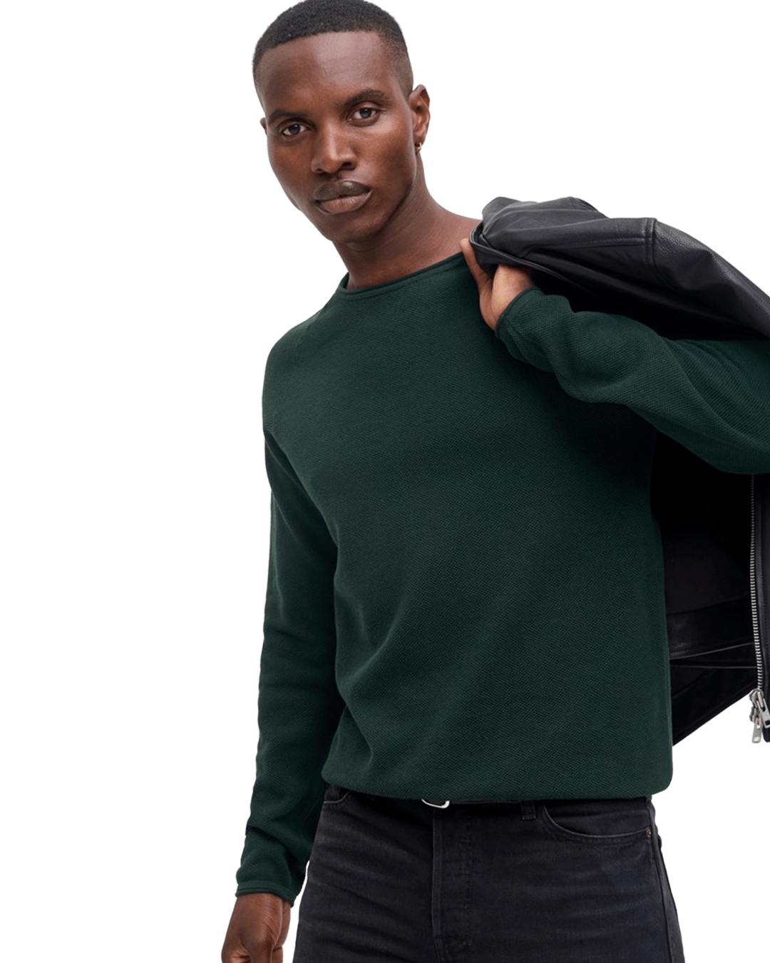 Jack & Jones Jumpers Jack & Jones Turquoise Hill Knit Crew Neck Jumper