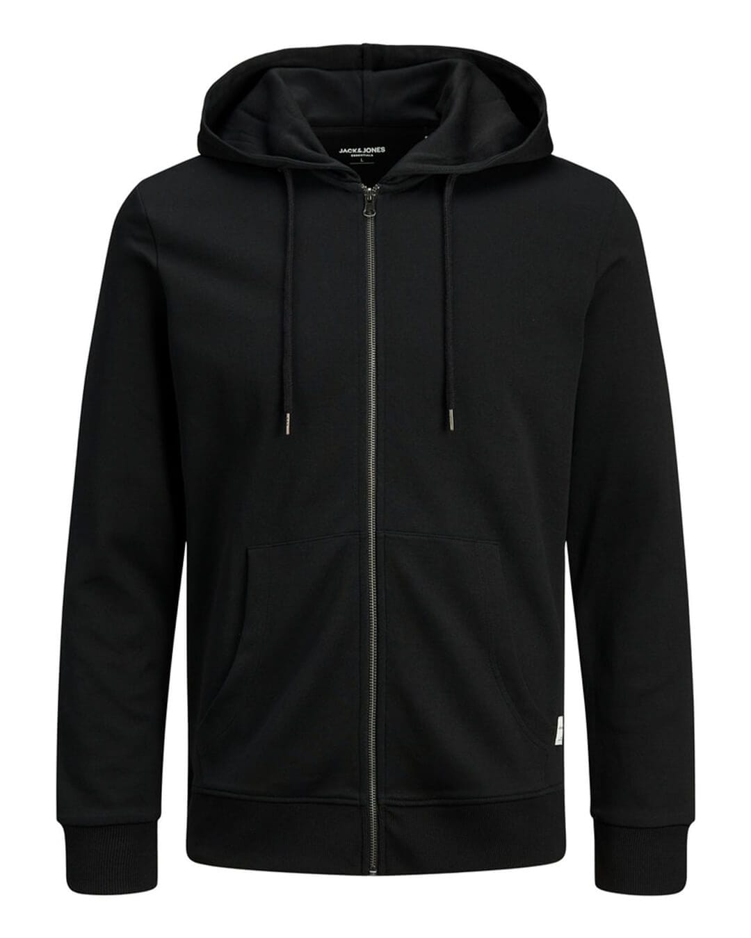 Jack & Jones Jumpers Jack & Jones Zip Hood Black Hoodie