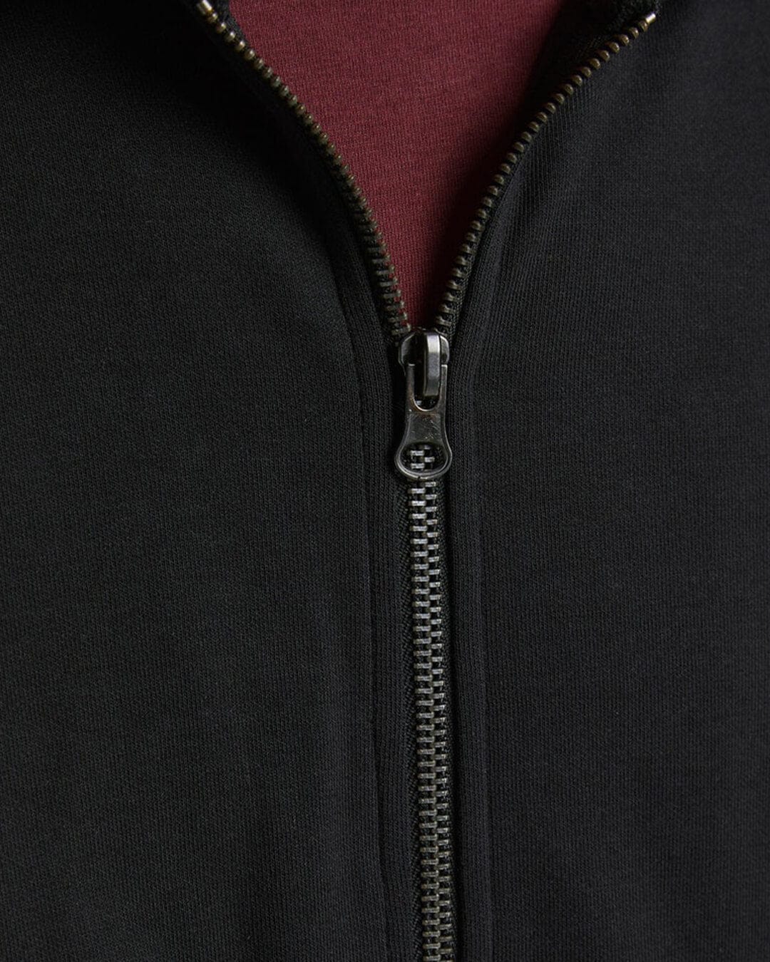 Jack & Jones Jumpers Jack & Jones Zip Hood Black Hoodie