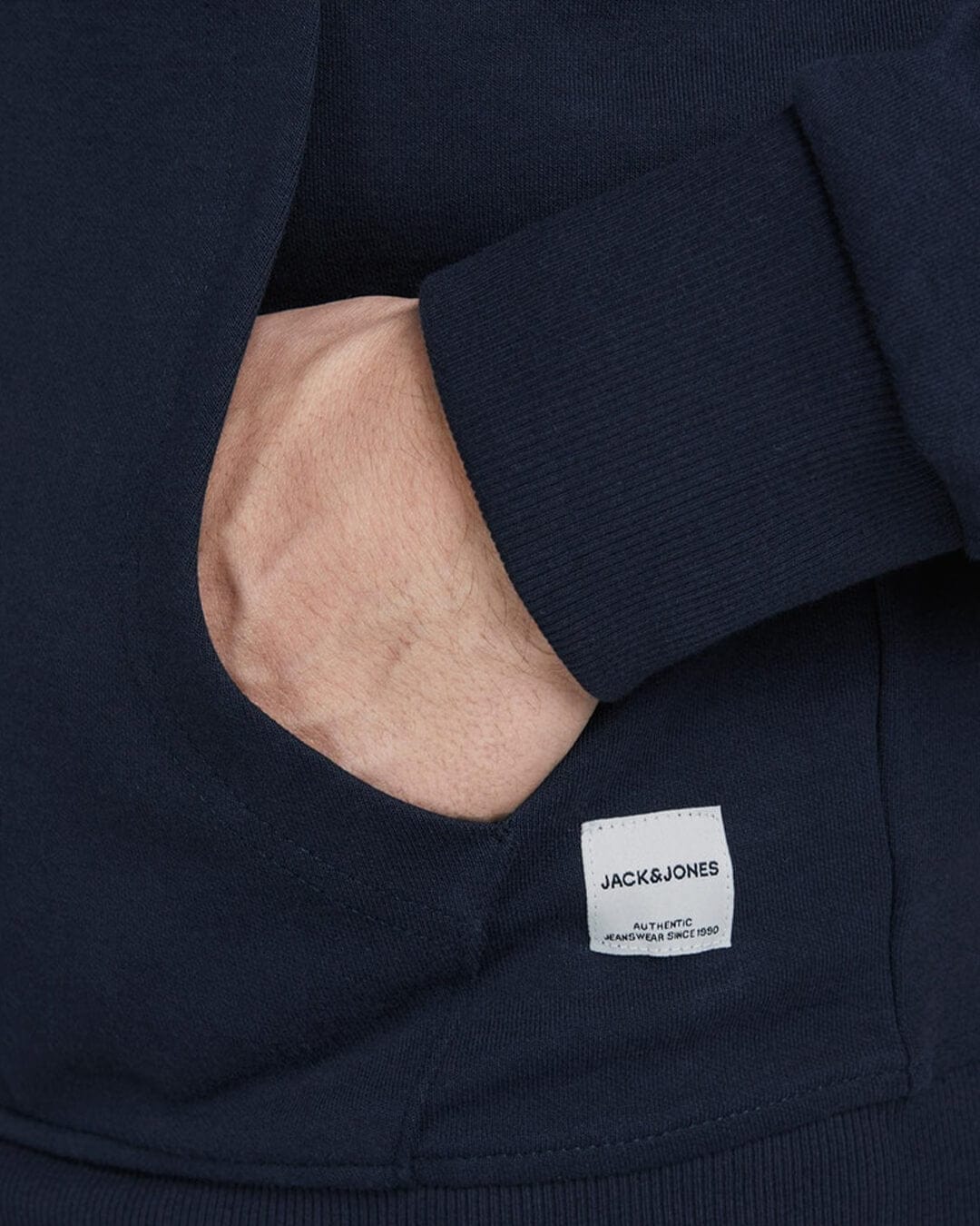 Jack &amp; Jones Jumpers Jack &amp; Jones Zip Hood Navy Hoodie
