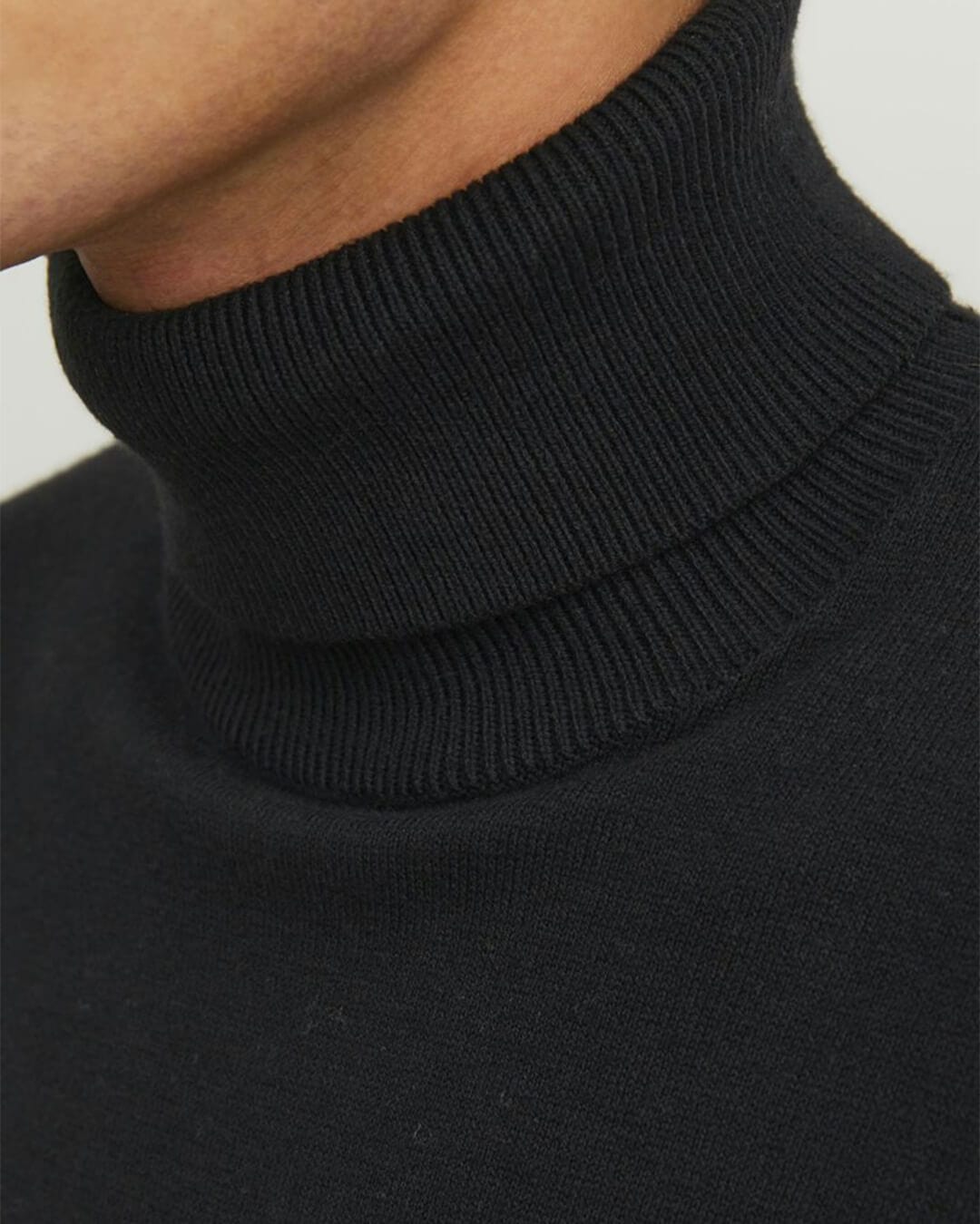 Jack & Jones Jumpers JJEEMIL KNIT ROLL NECK NOOS BLACK