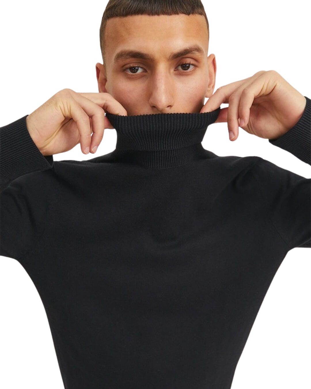 Jack & Jones Jumpers JJEEMIL KNIT ROLL NECK NOOS BLACK