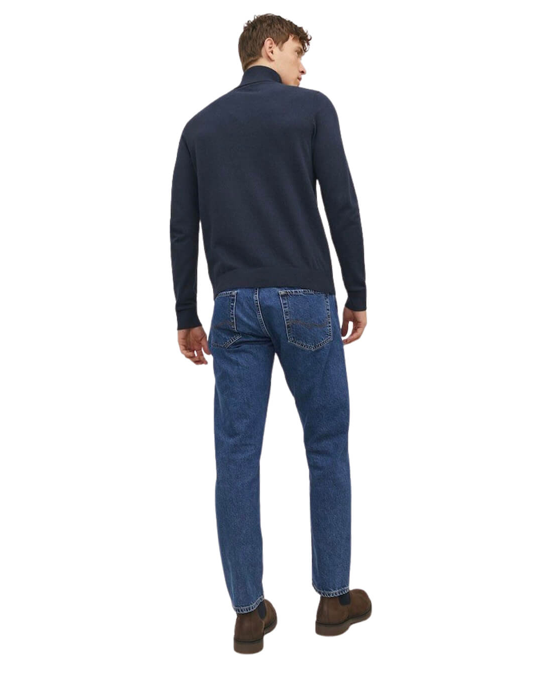 Jack & Jones Jumpers JJEEMIL KNIT ROLL NECK NOOS NAVY BLAZER